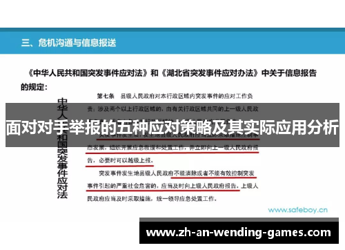 面对对手举报的五种应对策略及其实际应用分析